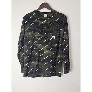 Pink shirt Women's size XS Camouflage long sleeve Victoria Secret pocket